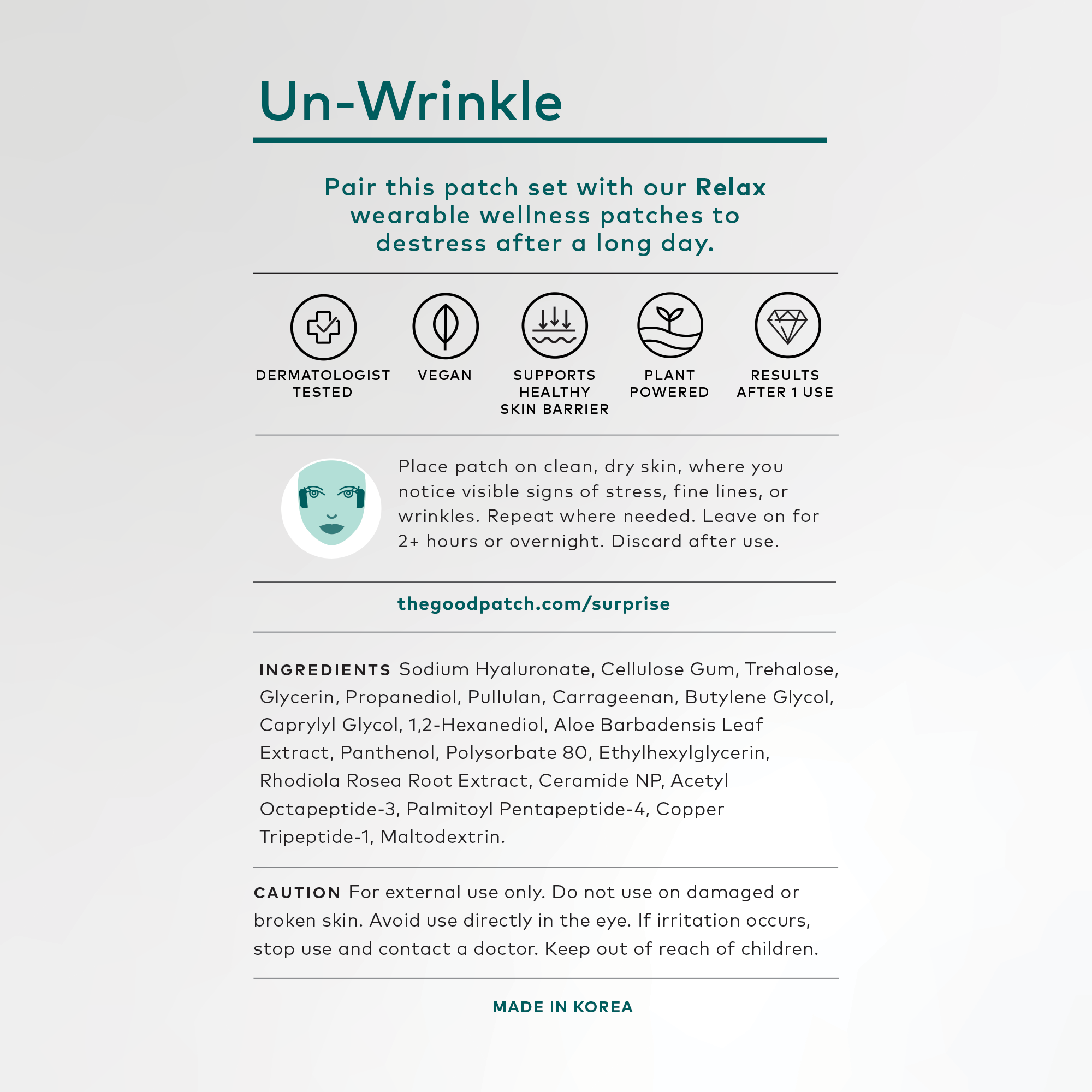 Un-Wrinkle - The Good Patch